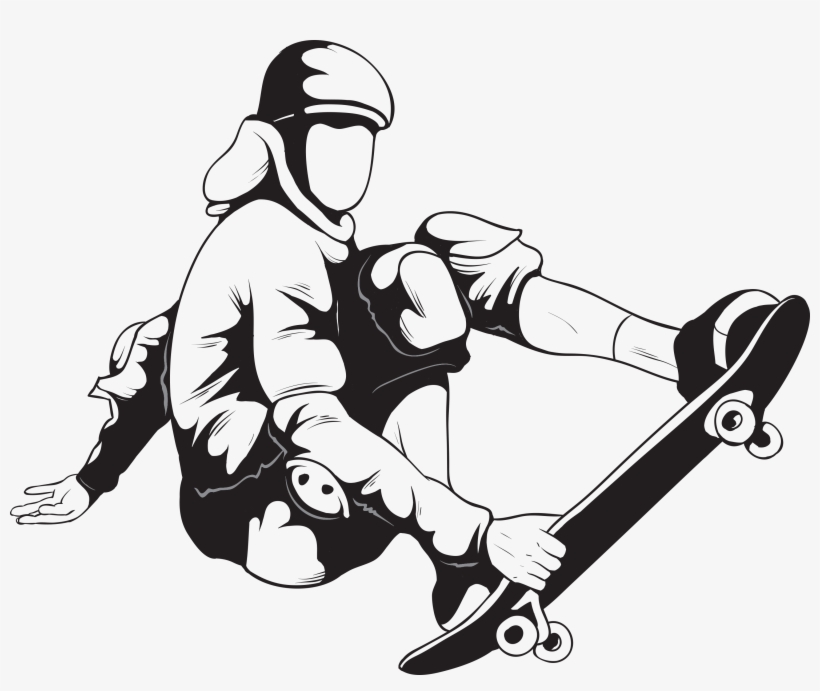 Vector Skater Fy5ycs8d Vector Skater Fkqy5iiu Vector - Skate Vector Png, transparent png download