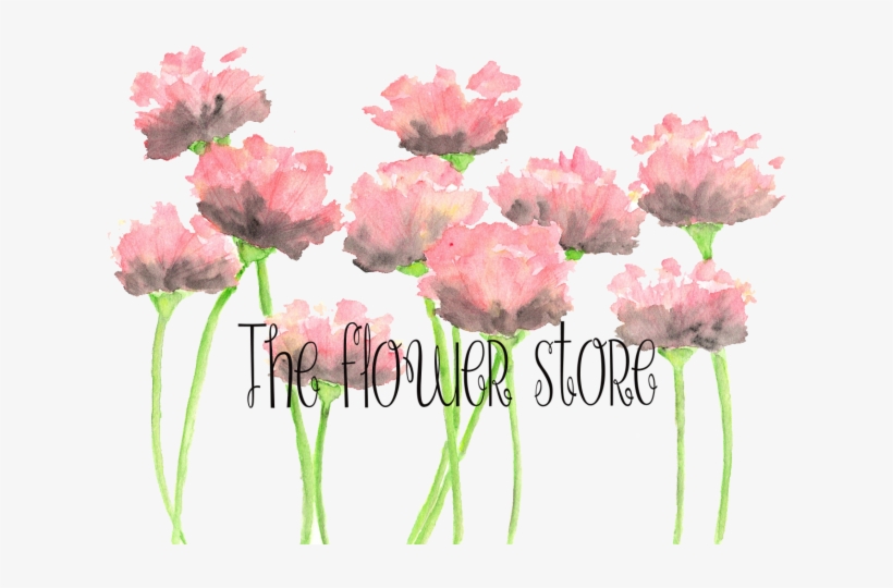Create A Professional Water Colour Calligraphy Logo - Watercolor Pink Flowers Png, transparent png download
