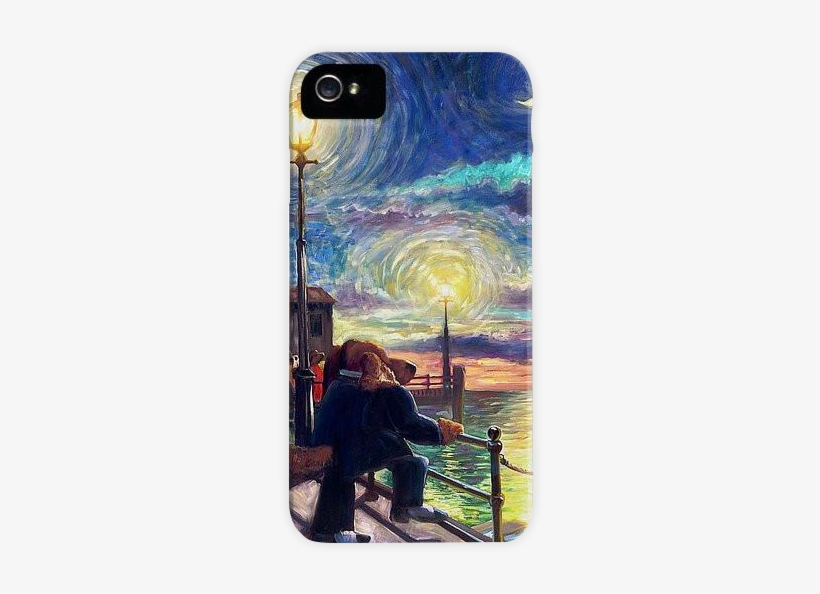 Phone Case - Bon Voyage - Lonely Dog Painting, transparent png download