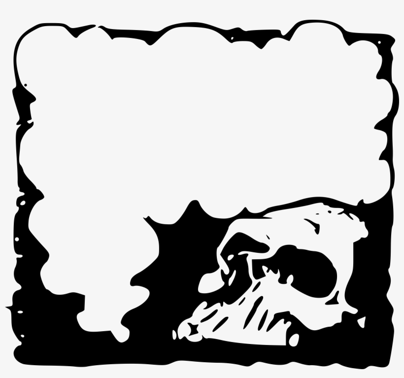 Skull Clipart Frame - Skull, transparent png download