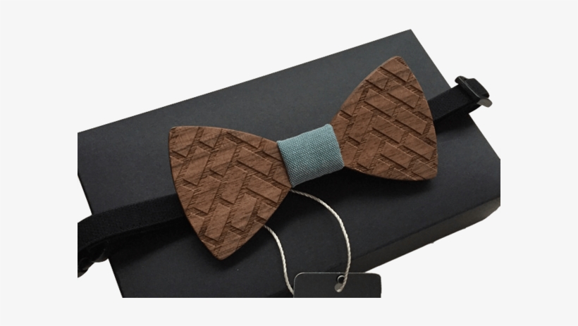 Carved Pathwork Wooden Bow Tie - Pajarita Madera Hombre, transparent png download