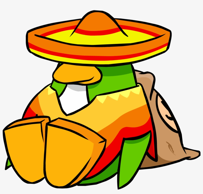 Sombrero And Poncho June 2006 Penguin Style - Asperland, transparent png download