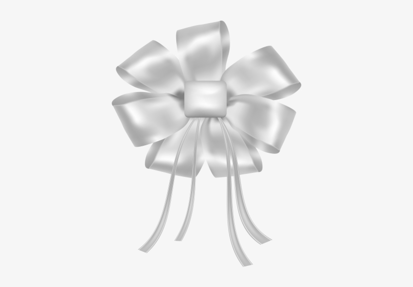 White Bow Png Clipart - White Bow Png, transparent png download