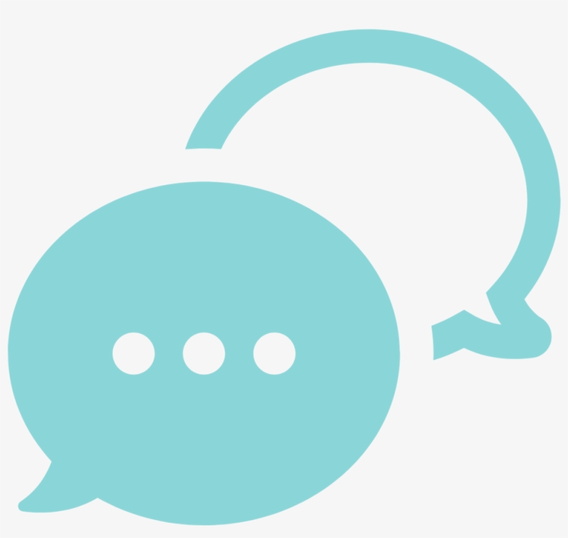 Speech Bubble Icon Blue, transparent png download