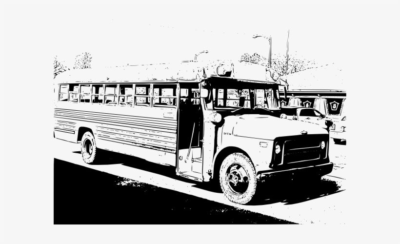 Old School Bus Svg Clip Arts 600 X 420 Px, transparent png download