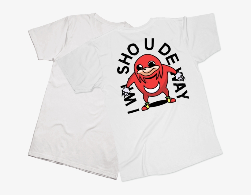 Ugandan Knuckles Tee - Cartoon, transparent png download