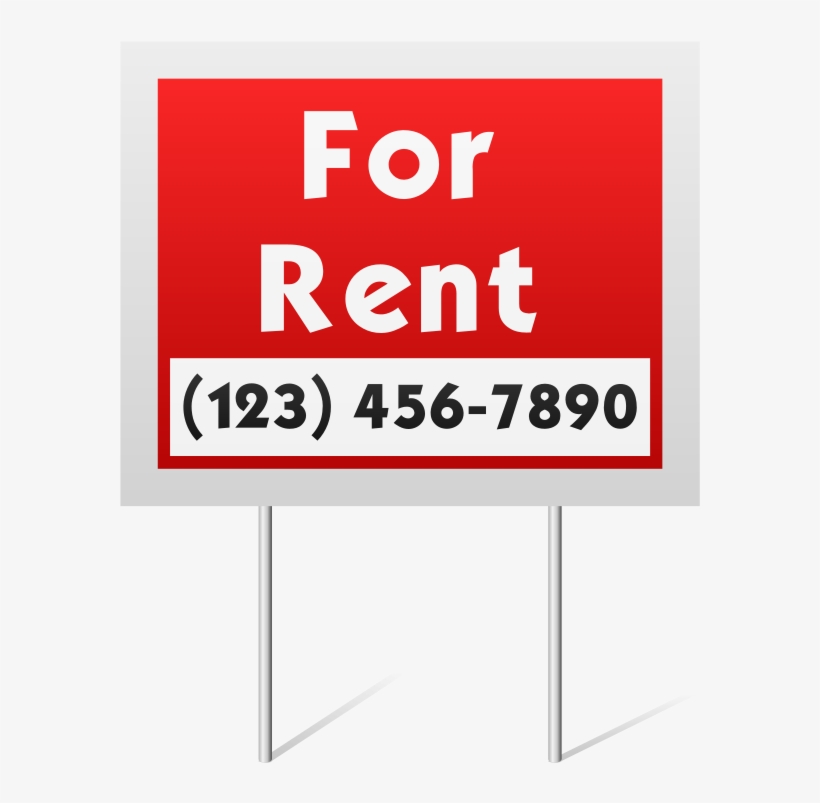 Clipart Freeuse Stock Free Sign Cliparts Download - Transparent For Rent Sign, transparent png download