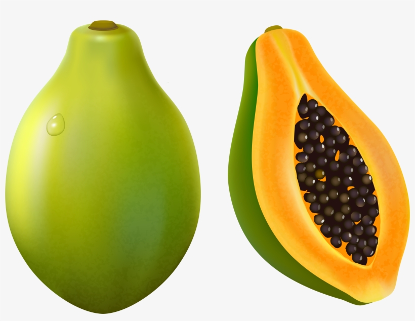 Papaya Png Vector Clipart Image - Papaya Clipart, transparent png download