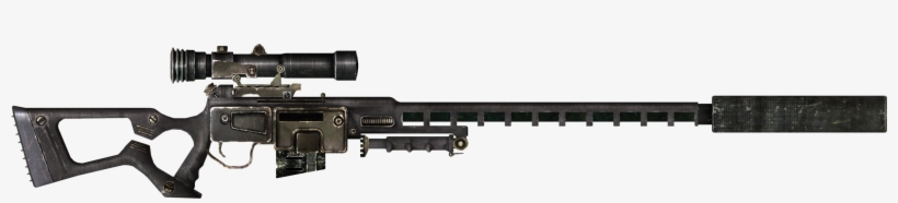 Fnv Sniper Rifle Carbon Fiber Parts Suppressor - Snipoer Rifle Png, transparent png download