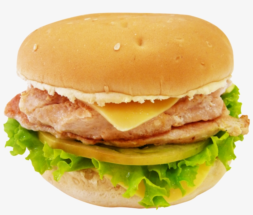 Hamburger Png Transparent Image - Churrasco Con Lechuga, transparent png download