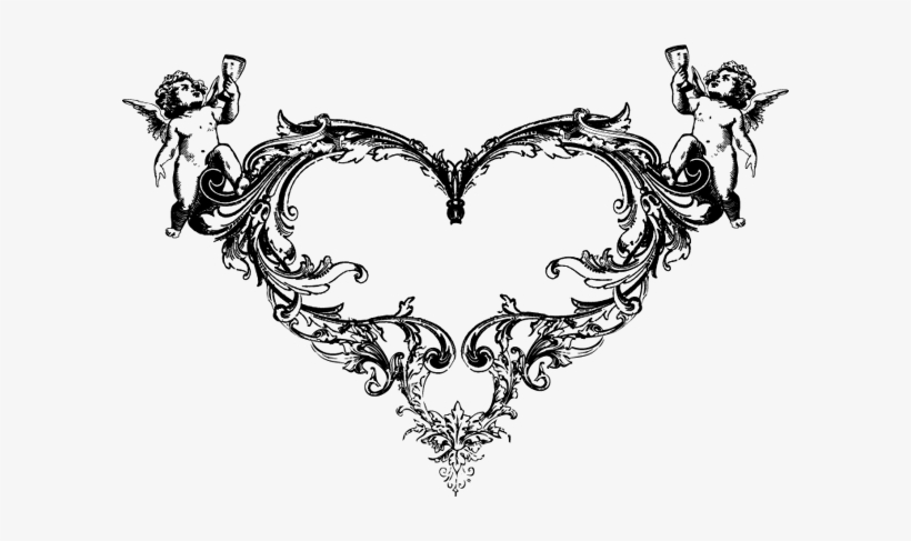 Ornate Heart Vector, transparent png download