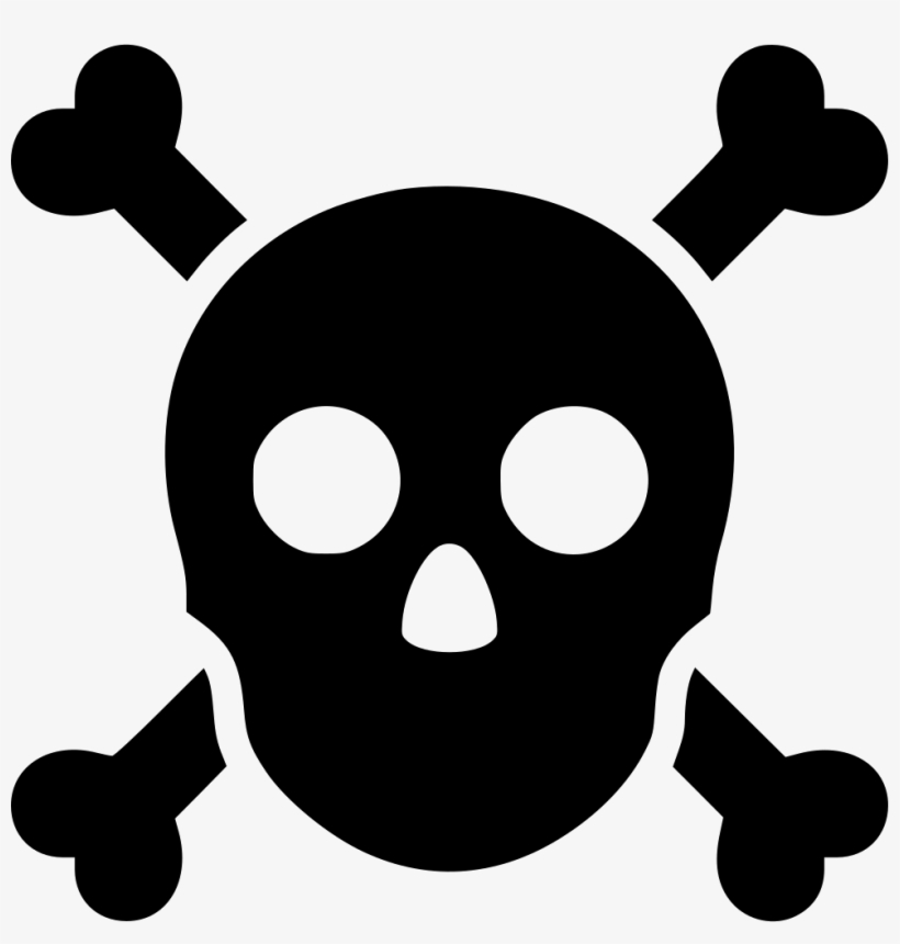 Skull Crossbones Anatomy Warning Poison Comments - Skulls, transparent png download