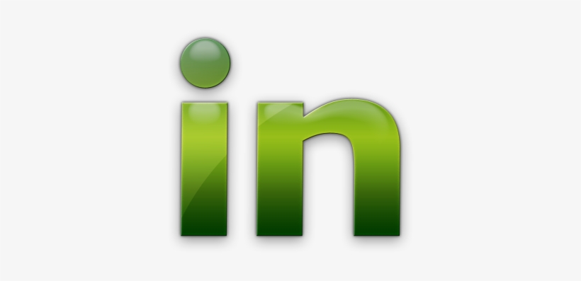 099980 Green Jelly Icon Social Media Logos Linkedin - Linkedin Green, transparent png download