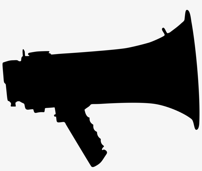 This Free Icons Png Design Of Megaphone Silhouette, transparent png download