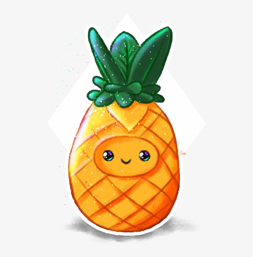Cute Pineapple By Soph - Cute Pineapple Png, transparent png download