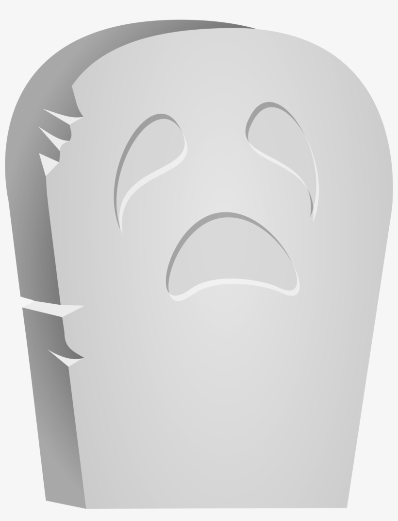 This Free Icons Png Design Of Halloween Tombstone Face, transparent png download