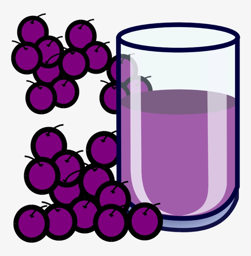 Drink Clipart Squash - Clip Art Grape Juice, transparent png download