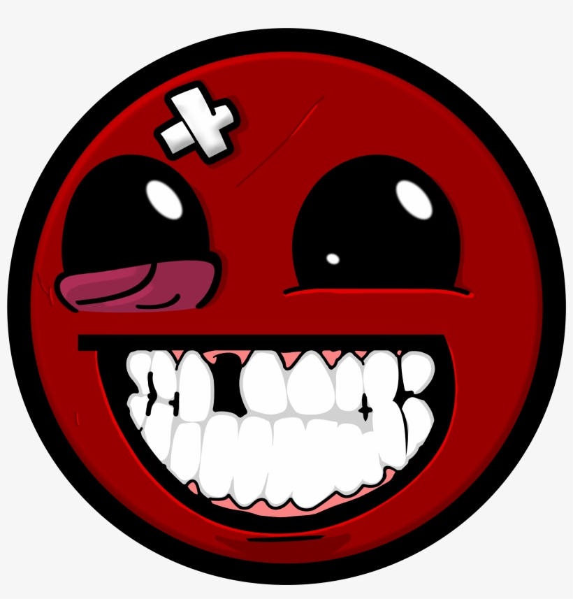 Smiley Face Facial Expression Smile Emoticon Smiley - Meatboy Png, transparent png download
