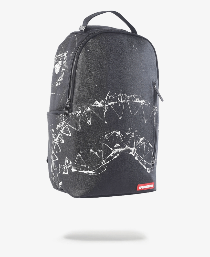 Sprayground- Broken Glass Shark Backpack - Sprayground Broken Glass Shark, transparent png download