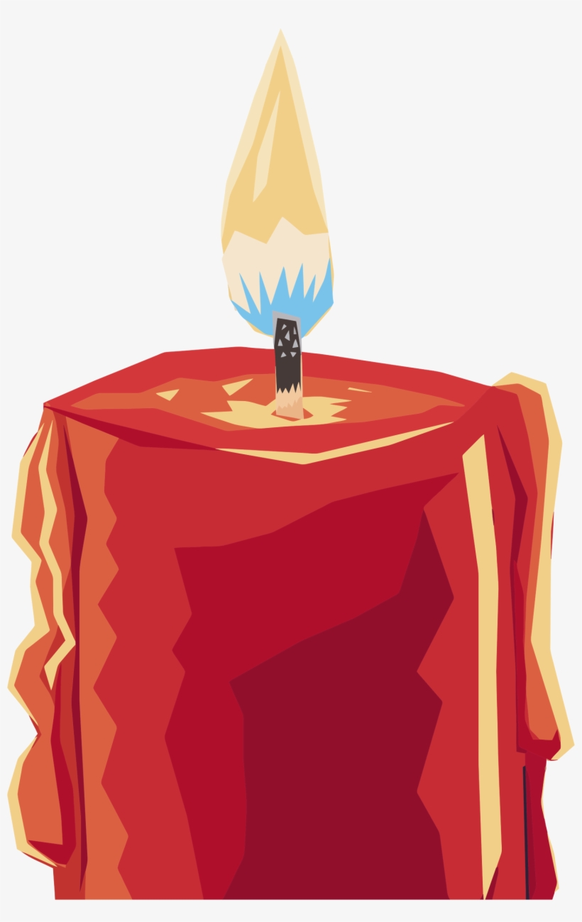 Big Image - Candle Png Red, transparent png download