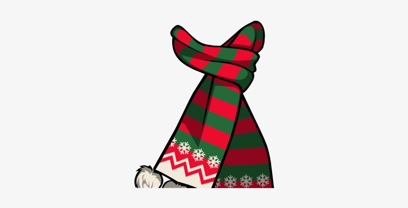 Santa Scarf Female - Santa Claus, transparent png download