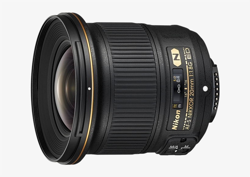 20051 20mm F1 8g Front - Nikon 20mm F1.8g Af-s Ed Lens, transparent png download