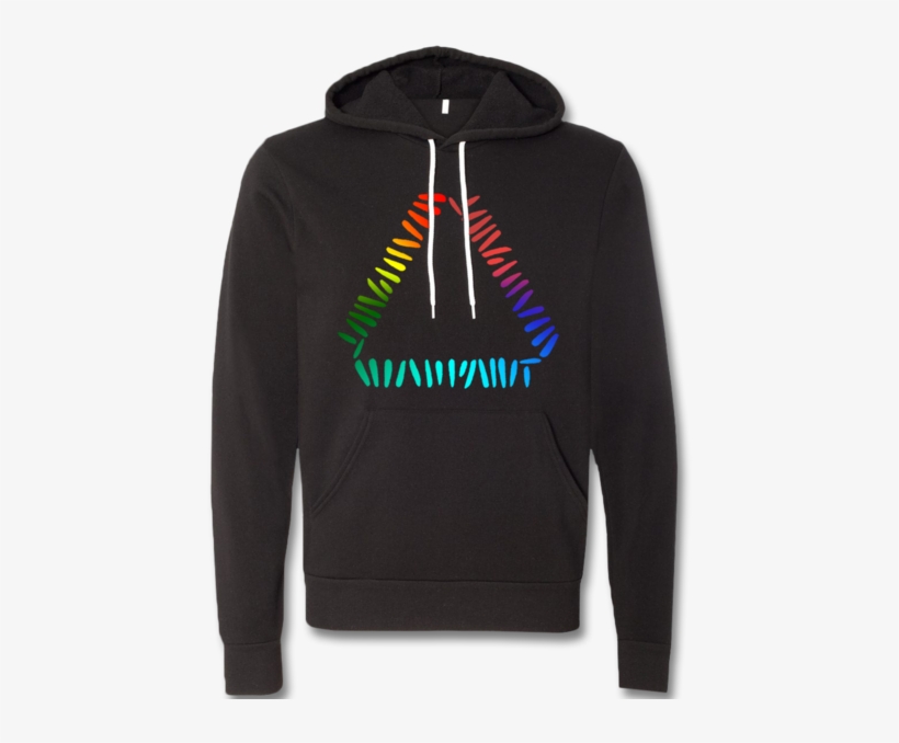 Gradient Triangle Logo Pullover Hoodie - Hoodie, transparent png download