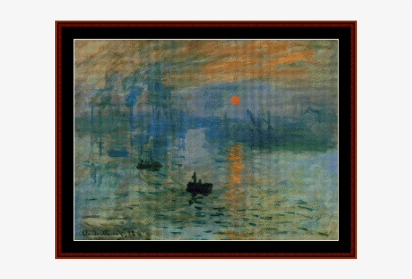 Monet Cross Stitch Pattern By Cross Stitch Collectibles - Claude Monet First Impressionist Painting, transparent png download