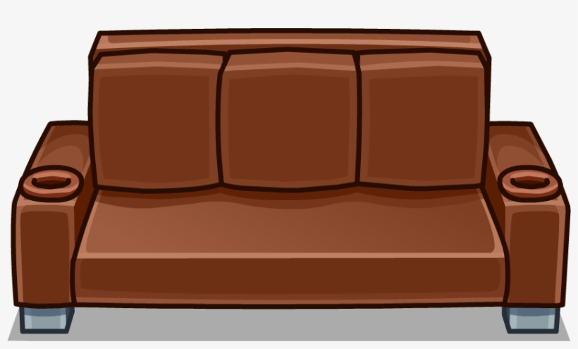 Brown Designer Couch In-game - Loveseat, transparent png download