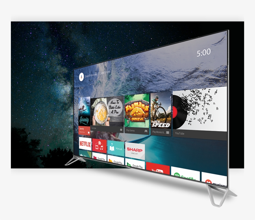 Entertainment Tailored For You - 65 Inch Smart Tv Transparent PNG ...