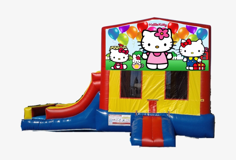 2 Lanes Side Slide Jumper Hello Kitty $180/day - Customized Collectables Hello Kitty Glass Square Ashtray, transparent png download