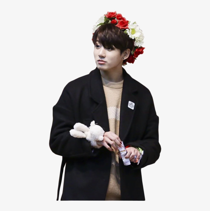 Bts, Jungkook, And Kpop Image - Jungkook Com Coroa De Flores, transparent png download