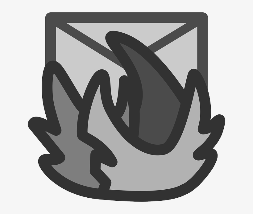 Mail, Flat, Fire, Theme, Icon - Icon, transparent png download