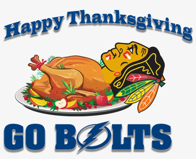 Happy Thanksgiving - Chicago Blackhawks, transparent png download