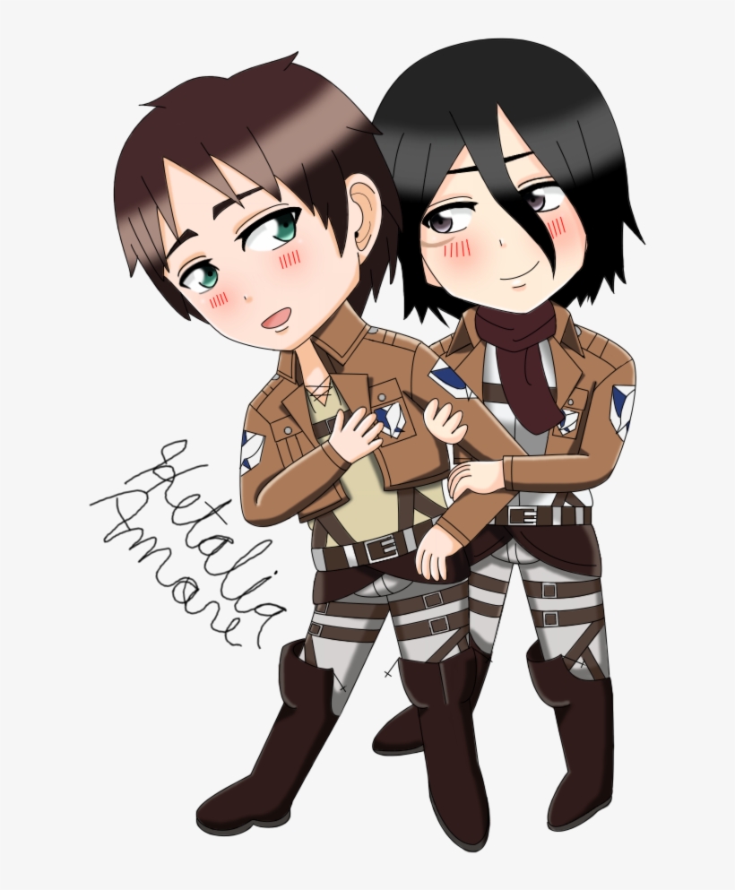 X Mikasa Chibies By - Anime, transparent png download