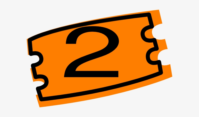 2 Ticket Clip Art At Clker - Ticket Clipart, transparent png download