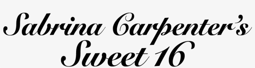 Sabrina Carpenter's Sweet - Calligraphy, transparent png download
