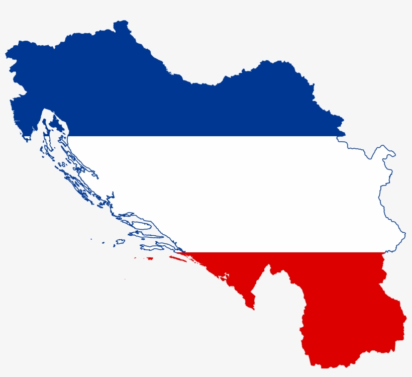 Open - Yugoslavia Flag Map, transparent png download