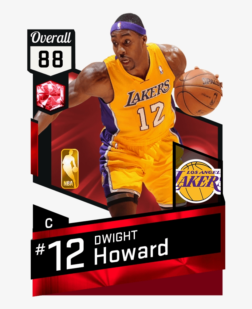 Dwight Howard Ruby Card - Nba Live 18 Ultimate Team Transparent PNG -  325x475 - Free Download on NicePNG, image size:820x1007