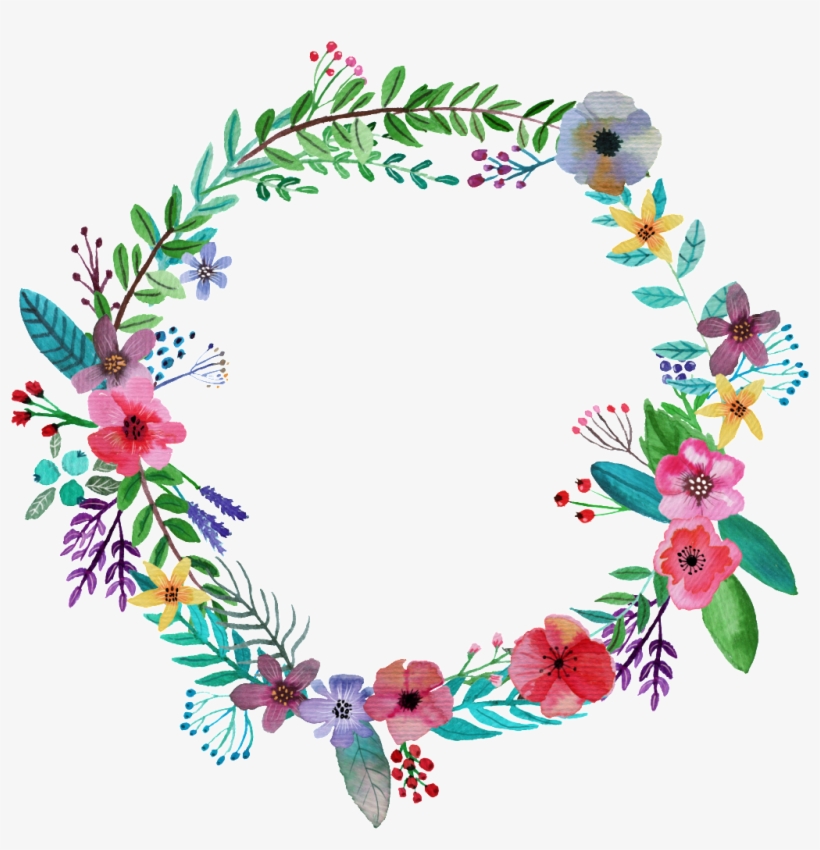 Fresh Rose Red Watercolor Hand-painted Ornamental Elements - Tropical Wreath Mothers Day Card, transparent png download