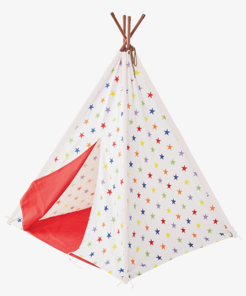 Square Teepee, Rainbow Star - Great Little Trading Co Square Teepee, transparent png download