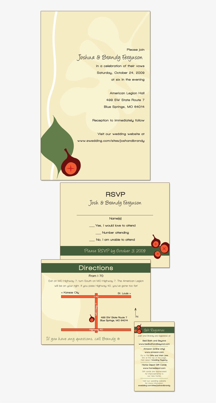 I Designed These Invitations For My Own Vowel Renewal - Brochure, transparent png download