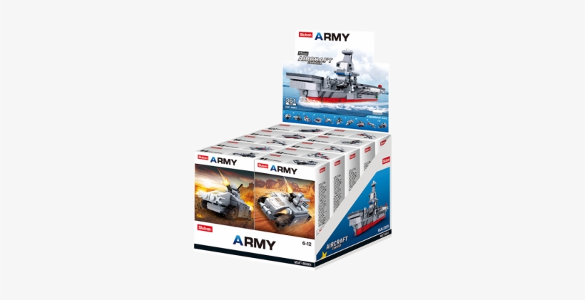 Sluban Army Aircraft Carrier 10 Into 1 Display Box - Panamax, transparent png download