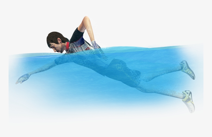 Swimming Png - Pessoa Nadando Png, transparent png download