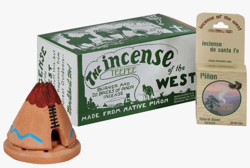 Teepee Incense Holder - Casa Adobe House Burner With Pinon Natural Wood Incense, transparent png download