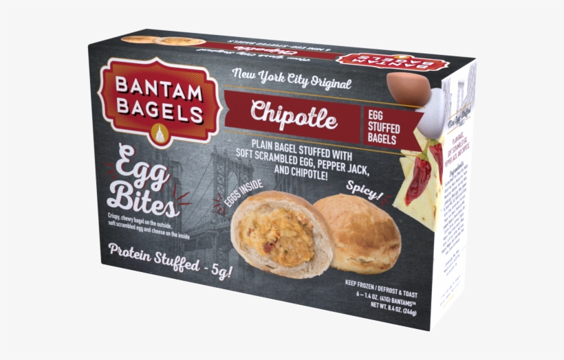 Bantam Bagels Stuffed Bagels, Cinnamon Bun, Mini -, transparent png download