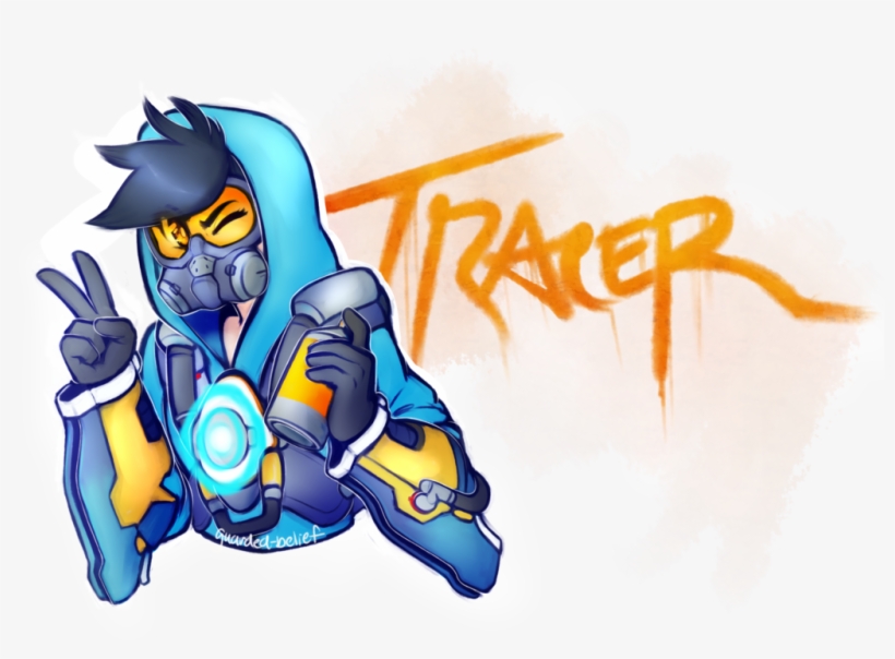 Tracer Overwatch Tracer Overwatch Overwatch Tracer - Cartoon, transparent png download