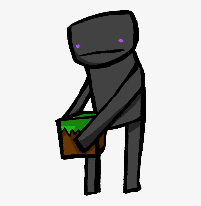 So I Drew An Enderman By Katlovesmusic On Deviantart - Minecraft Animation Enderman Png, transparent png download