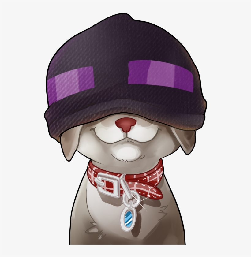 It's Milquetoast Wearing The Enderman Beanie We Got - Cartoon, transparent png download
