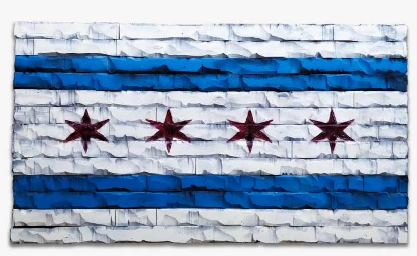 Chicago Wood Flag Decor - Chicago, transparent png download